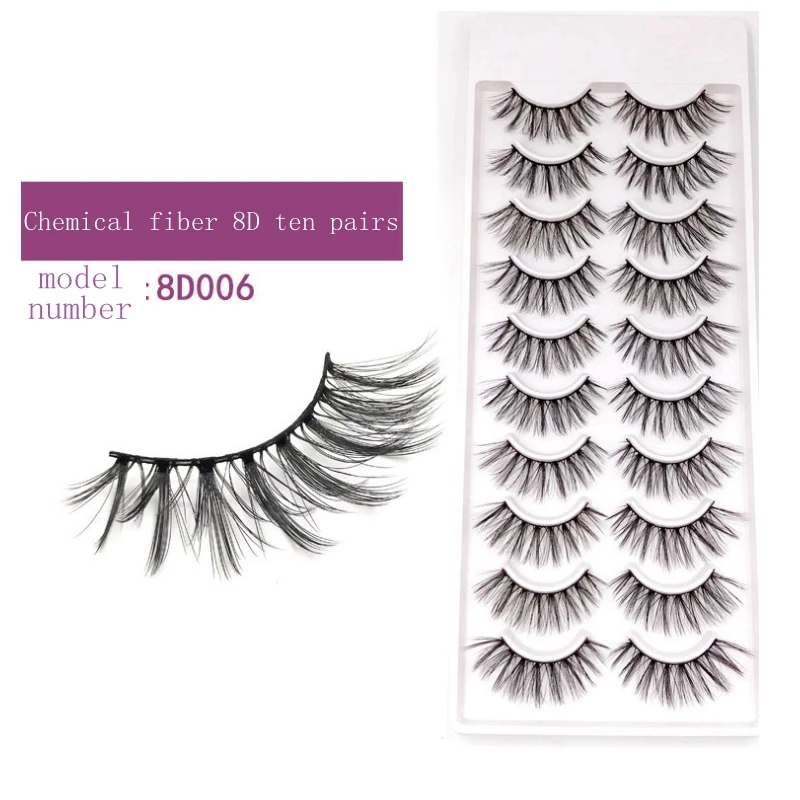 Wholesale New 10 Pairs 3D Mink Hair False Eyelashes Wispy Fluffy Long Lashes Natural Eye Makeup Tools Faux Maquiagem | Красота и