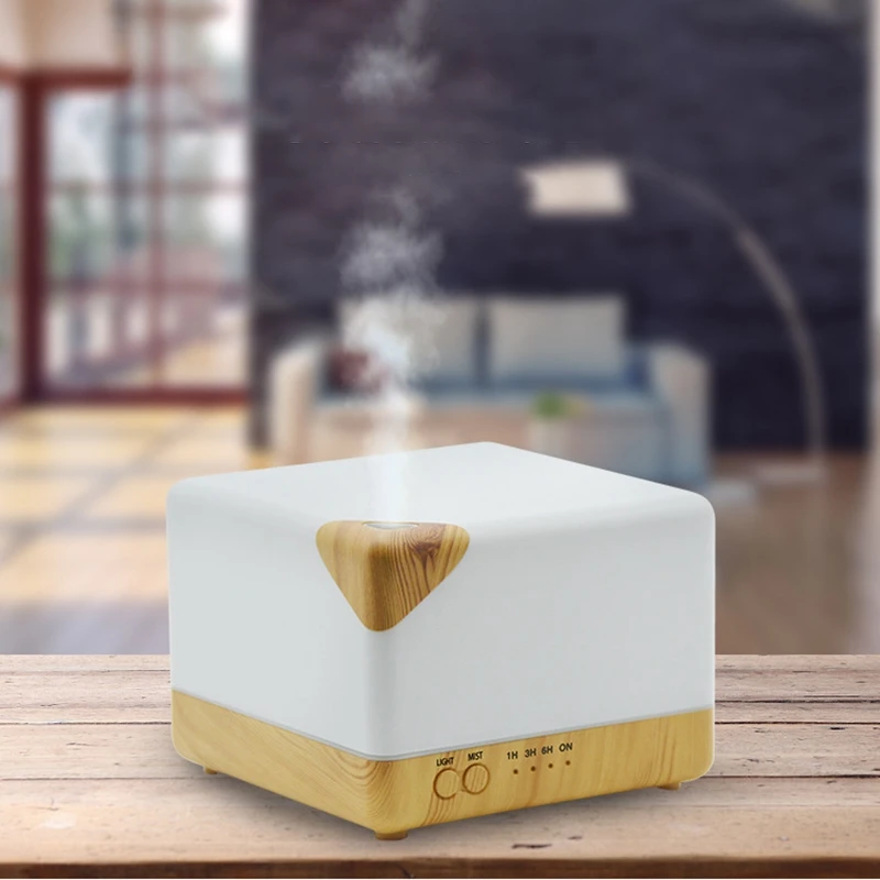 

Square Aromatherapy Essential Oil Humidifier Large Volume Modern Ultrasonic Aroma Diffusers Running 20 + Hours for Home Baby Bed