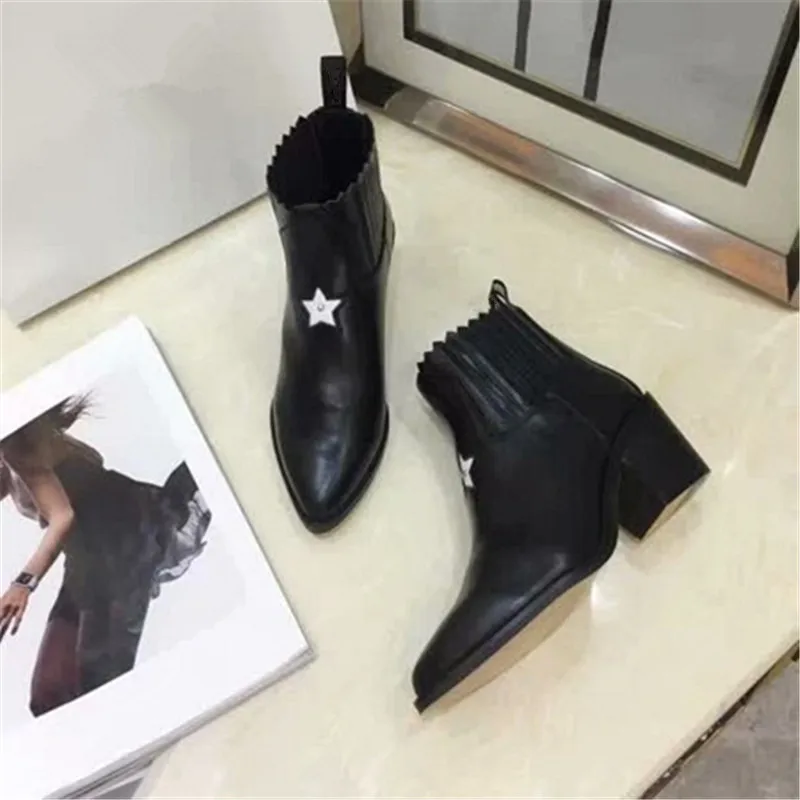 Scarpe donna/женские ботинки; zapatos De Mujer; обувь на среднем каблуке; chaussures femme; ботинки «Челси» с острым носком; женские ботинки без застежки