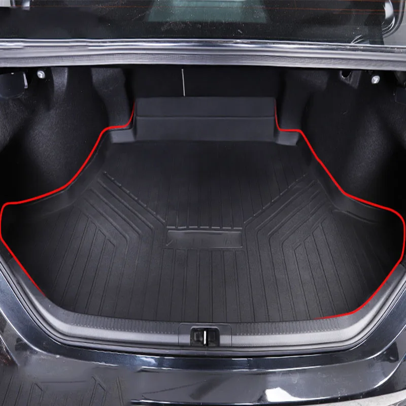 Подходит для Toyota Camry коврик багажника резиновый TPO внутренний коврик багажника водонепроницаемый автомобильный коврик - Название цвета: Car tailbox cushion