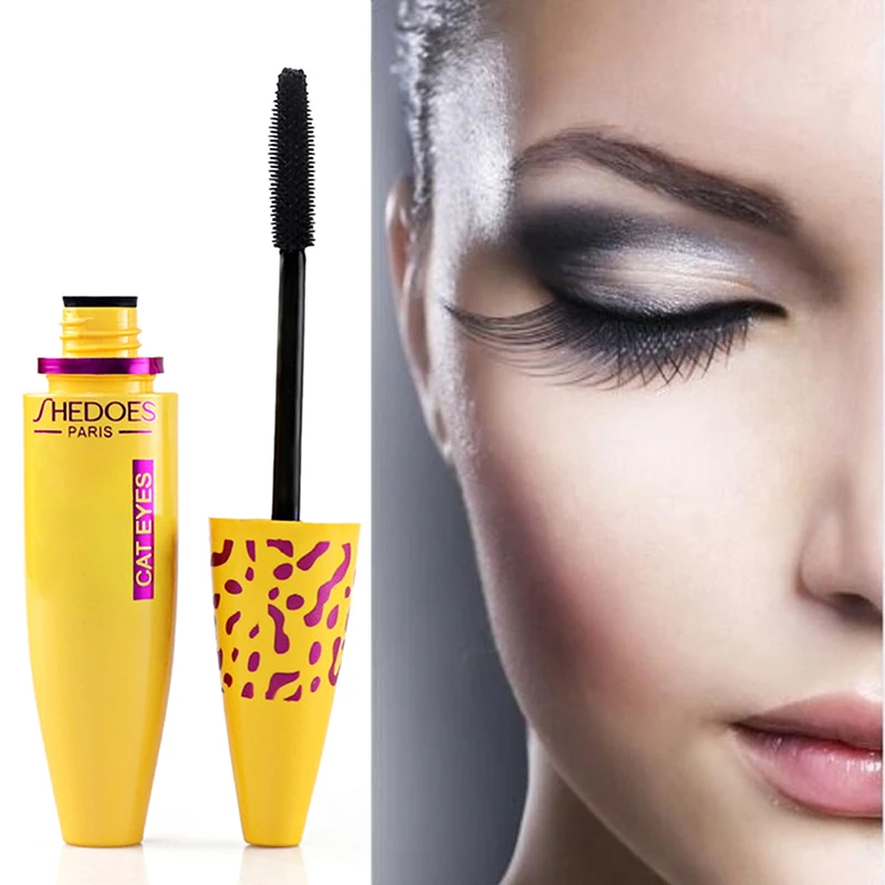 

Mascara Yellow Tube Waterproof Non Blooming Makeup Fiber Long Curling Eyelash Extension Cosmetics TSLM1