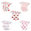 10/50pcs Valentine's Day Disposable Face Mask For Adult Heart Print Masks Sweet Couple Non Woven 3Ply Filter Earloops Mouth Mask 2