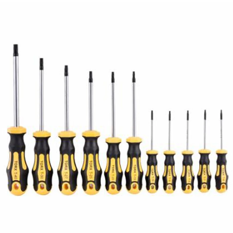 

11 in 1 Cr-V Precision Screwdriver Set Magnetic T6-T40 Torx Screw Driver Screwdrivers Kit Repair Tools for Phone Computer Watch