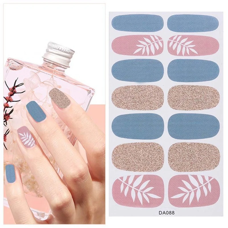 

Charming Watermarks Nail Sticker Manicure Sliders 3d Water Flim Paper Leaf Grid Retro Style diy Salon Nail Art Sticker Decals
