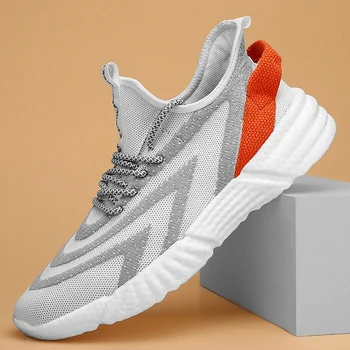 

2020 New Luxury Sport Shoes Brand For Men Breathable Running Sneakers Men Light Weight Man Training Shoes Lace Up Athletic Shoes