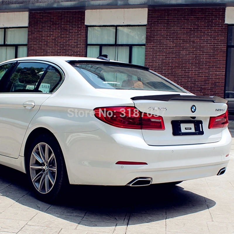 

Для BMW 5 серии G30 спойлер 2017 2018 528li 530li 540li PSM стиль углеродное волокно Задний спойлер крыла багажника губа