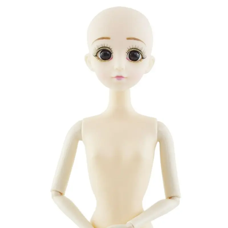 Bjd кукла зашифрованные волосы Игрушки для девочек 30 см Обнаженная тело младенца 3D реальный глаз 20 суставов