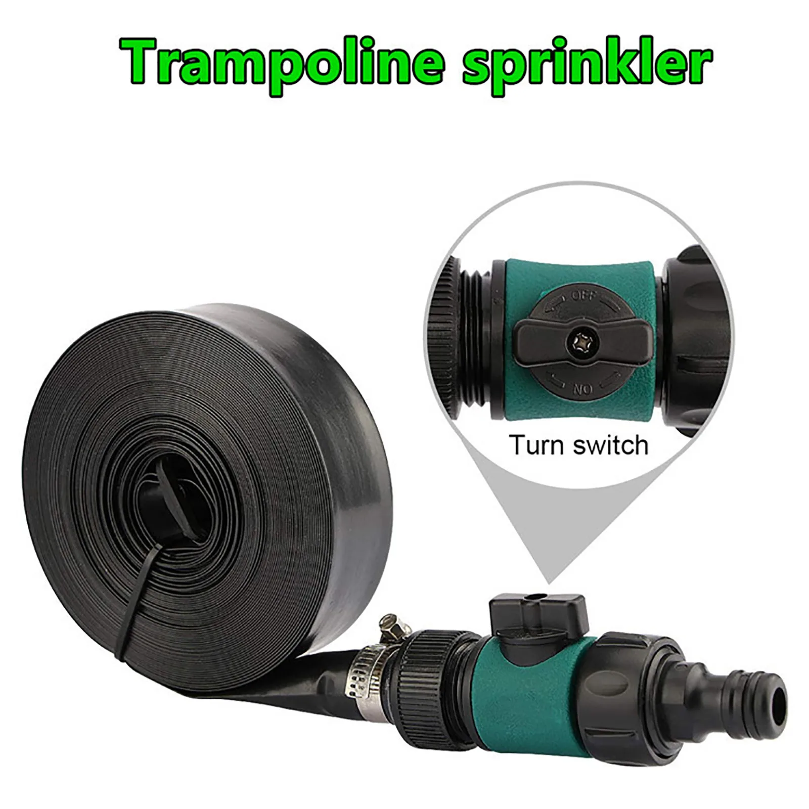 Trampoline Sprinkler For Kids Upgrade Thick Water Leak Proof Sprinkler Hose New thick trampoline