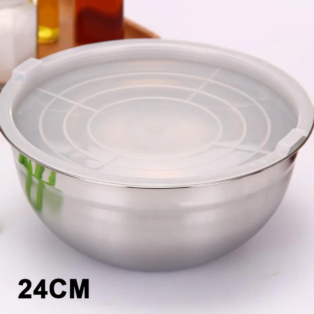 Экологически чистая миска 4 размера инструменты для приготовления пищи мгновенные продукты из лапши Ланч-боксы нержавеющая сталь крышка для емкостей кухня обеденный