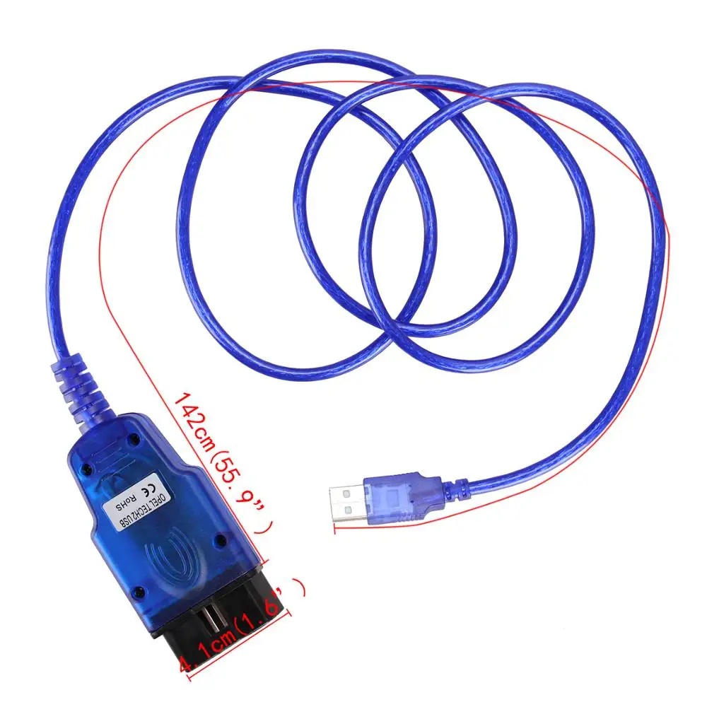 USB кабель KKL FT232RL чип VAG COM 409 1 OBD2 OBDII диагностический сканер для VW Audi Seat Skoda|ПО| |