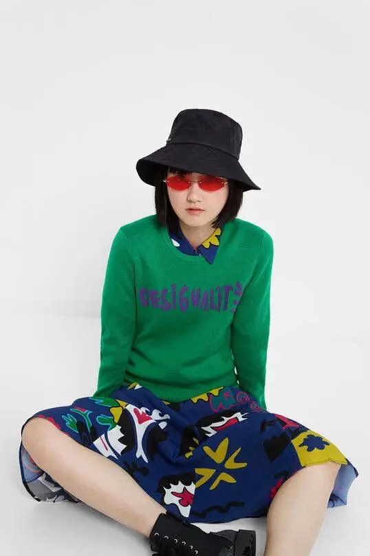 Модный высококачественный свитер для женщин DESIGUAL Испания(3