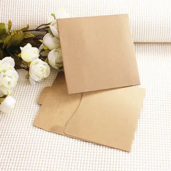 

10pcs/lot 12.5X12.5cm Kraft Paper CD Cases Envelope Bag Sleeves DVD Storage Boxes Discs Caver Holder Envelope