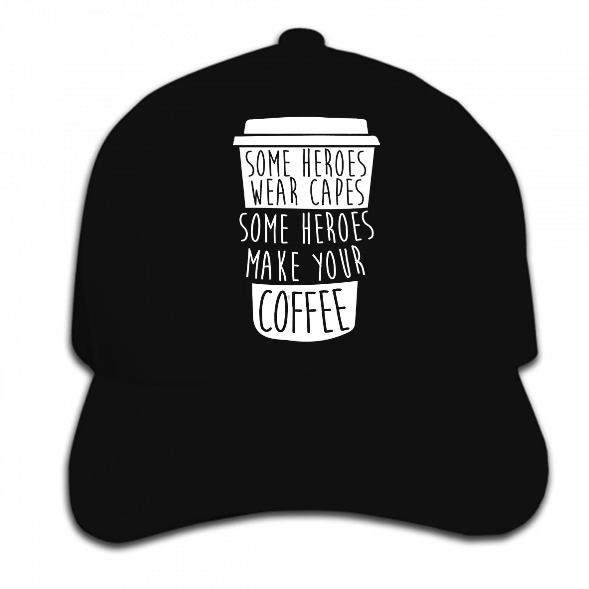 

Print Custom Baseball Cap Some Heroes Make Coffee Barista Waiter Cafe Birthday Christmas Gift Men's Casual Hat Peaked cap