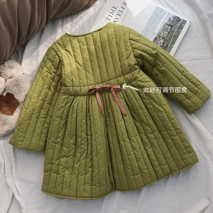 Новинка года; ; плотное пальто для девочек; зимняя длинная куртка для девочек; 1-6 лет