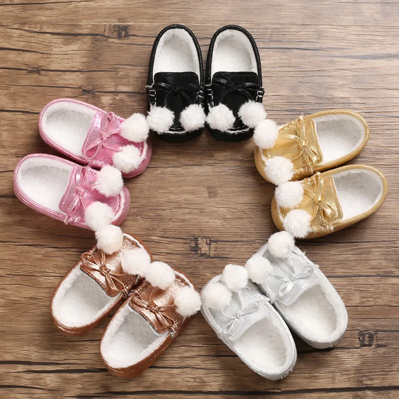 

Babyshoes Winter Models Men And Women Baby Shoes plus Velvet Soft-Sole Moccosins Babies' Toddler Shoes