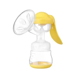 Biberon en Silicone sans BPA pour bébé, tire lait manuel, biberon de qualité alimentaire 