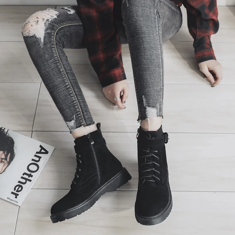 

Hh-11 Autumn And Winter Cotton Boots Martin Boots Women's British-Style Students Korean-style Versatile Spring And Autumn Single