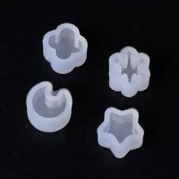

Earrings Epoxy Mold Set DIY Stud Earring Jewelry Making Material Ear Hook Needles N58F
