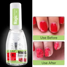 15ml unha polonês removedor gel não-manchas embeber fora uv mão cleaner manicure ferramentas cosméticas rápido magia unha arte burst gel tslm1