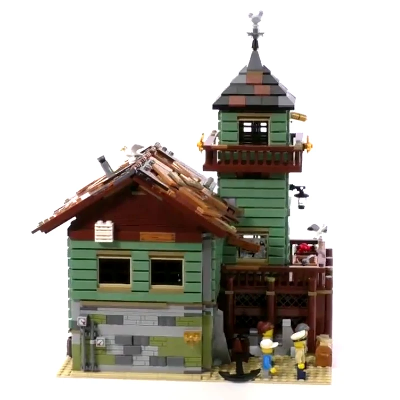 Старый магазин отделки 16050 2109 шт. MOC серии 21310 модель здания MOC серии детей Развивающие детские подарок на день рождения