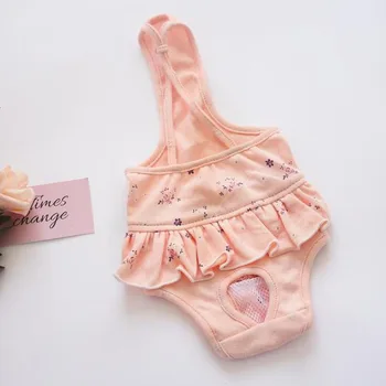 

Pet Dog Physiological Pants Puppy Jumpsuit Sanitary Brief Panties Antibacterial female Dog Underwear Diaper Washable Dog Shorts