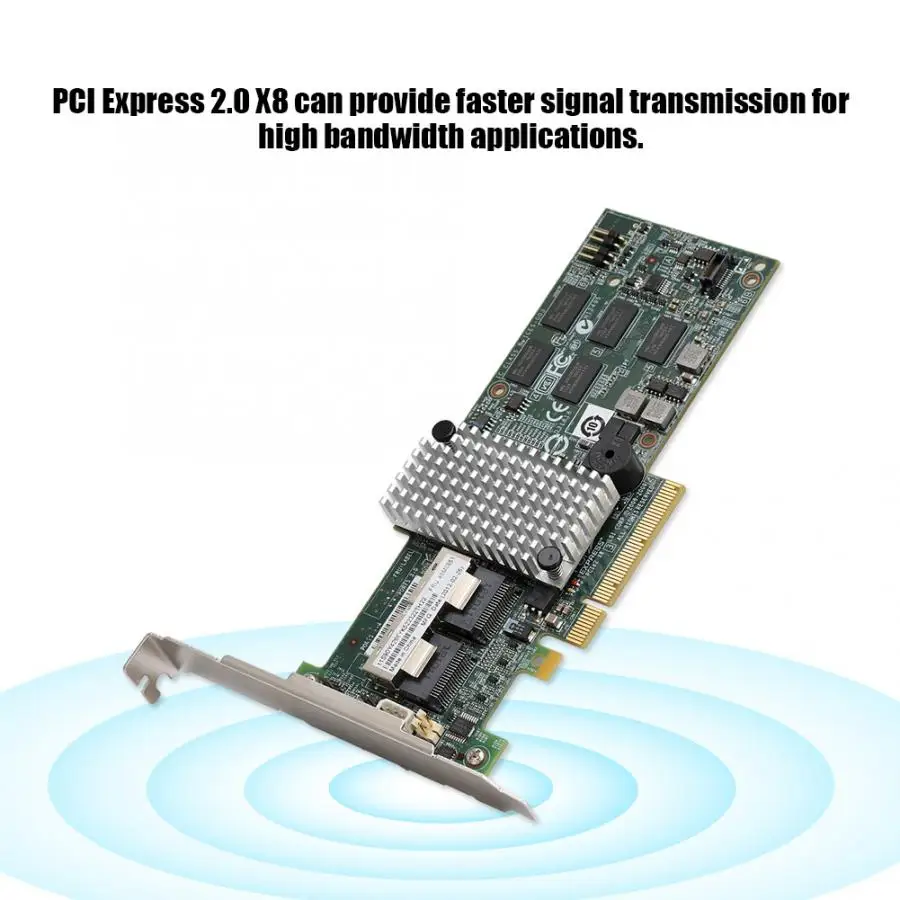 Контроллер IBM M5015 Megaraid 9260 8i SATA / SAS RAID 6G PCIe x8 для LSI 46M0851 внутренние компьютерные