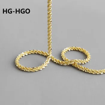 

Women Necklace Silver 925 Jewelry Choker 925 Sterling Silver Chain Necklace Simple Fashion Korean Necklaces Gold Necklaces