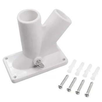 

Heavy Duty Flag Pole Holder Two Positions Universal Patio Fixing Bracket Wall Mount Practical With Screws Garden Outdoor Decor