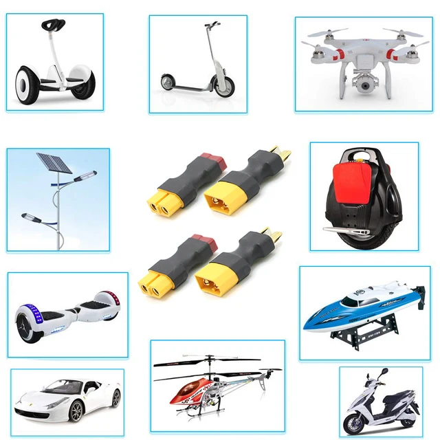 Adapter XT60 to XT90 EC5 EC3 TRX T Deans XT30U Female Male Connectors 4.0mm Banana Plug RC Lipo Battery Control Parts DIY 3