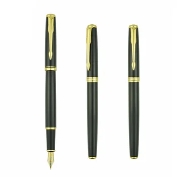 

High Quality Metal Luxury Fountain Pen Box Business Writing Signing Calligraphy Pens Office School Stationery Supplies 03936