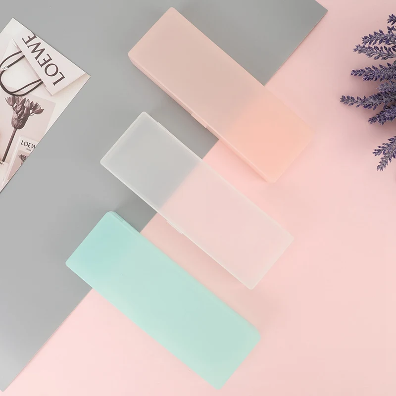 

Creative Japanese Minimalist Translucent Frosted Pencil Case Multifunctional Storage Stationery Product