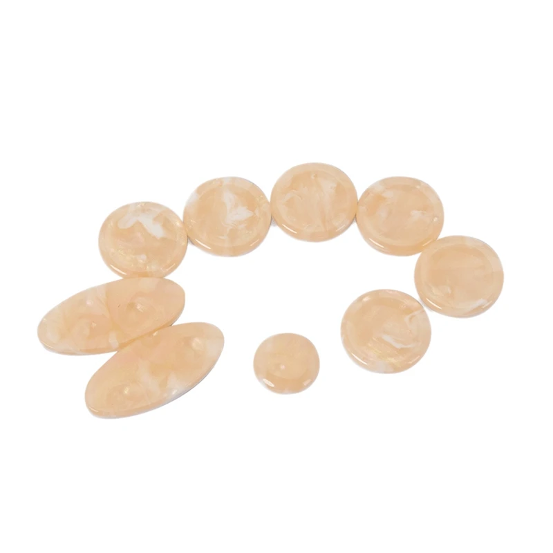 

9Pcs/Set Alto Tenor Soprano Saxophone Sax Pearls Key Buttons Inlays Accessories