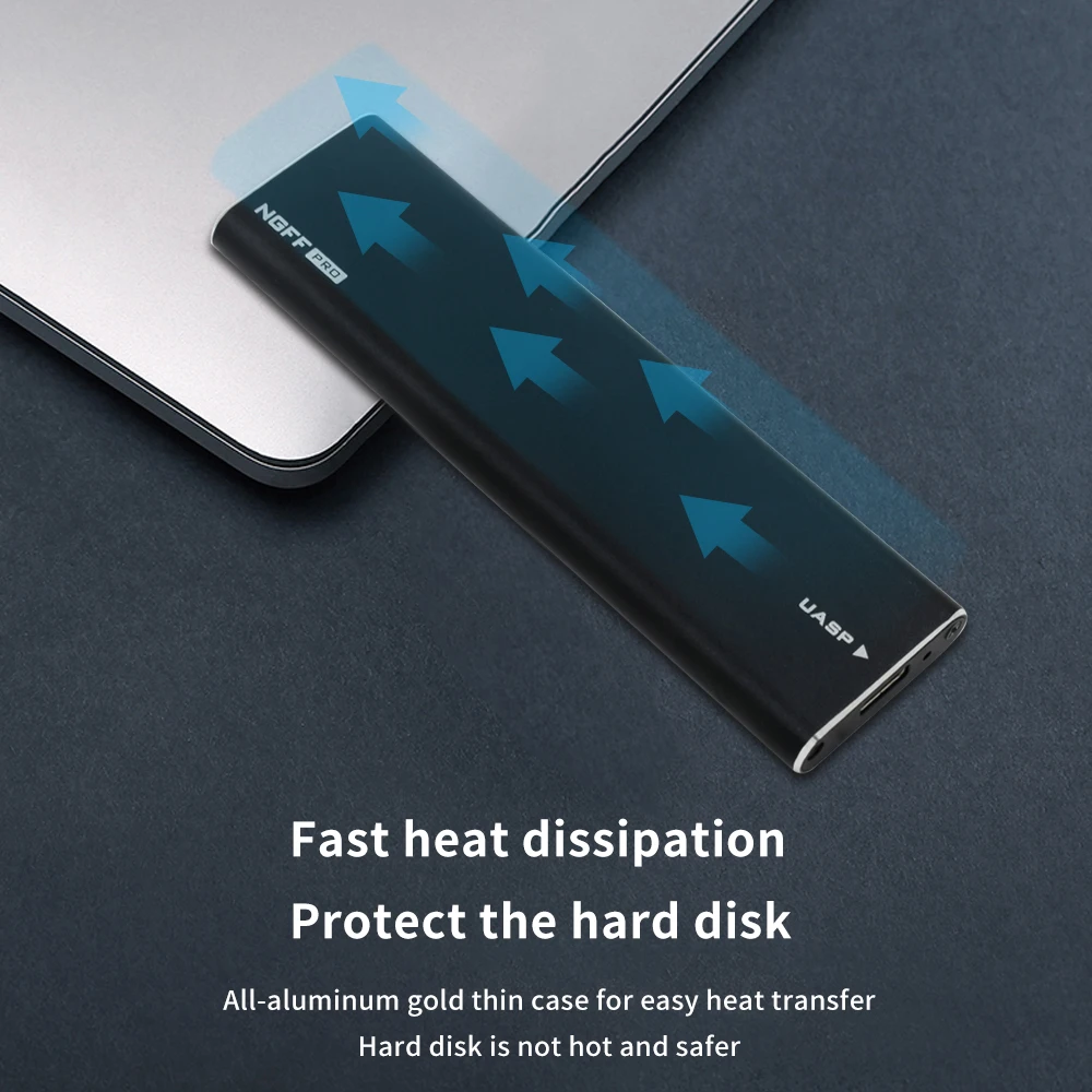 HDD чехол NGFF/M.2 к USB3.1 сплав Мобильный жесткий диск коробка передачи интерфейс type-C поддержка SATA протокол M.2 HDD корпус