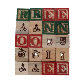 

20pcs Parrots Alphabet Toy Wooden Letter Numbers Blocks Alphabet Block Educational Toy For Pet Parrots Training