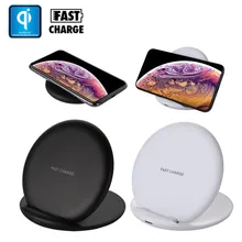Ouhaobin Подставка для зарядки для iPhone XS/XS Max/XR Qi Быстрое беспроводное зарядное устройство для мобильных телефонов для samsung Galaxy S9/S9 Plus