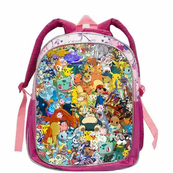 

12.5/14/16 Inch Cute School Bags For Girls Pikachu Cartoon Backpack Kids SchoolBags Children School Bag Mochilas