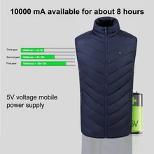 Электрический Теплый Камуфляжный жилет для мужчин и женщин, теплый жилет с подогревом, теплая одежда с Usb подогревом, уличный жилет, зимняя куртка с подогревом