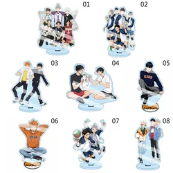 ¡Anime Haikyuu de 15cm! Hinata Kageyama Tsukishima Sugawara, figuras acrílicas, modelo de soporte, juguetes, figuras de acción, regalo de decoración