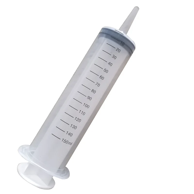 

100ml / 150ml Reusable Big Large Hydroponics Plastic Nutrient Sterile Health Measuring Syringe Tools