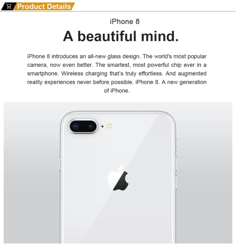 Разблокированный Apple iPhone 8 4," 4G LTE 2GB ram 64 GB/256 GB rom iOS 11 Hexa Core 12MP 3D Touch ID отпечаток пальца мобильный телефон