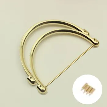 

2PCS Women Metal Bag Handle Replacement For Purse Bag Handbag Handles DIY Bag Accessories Women Handles For Bags High Quality