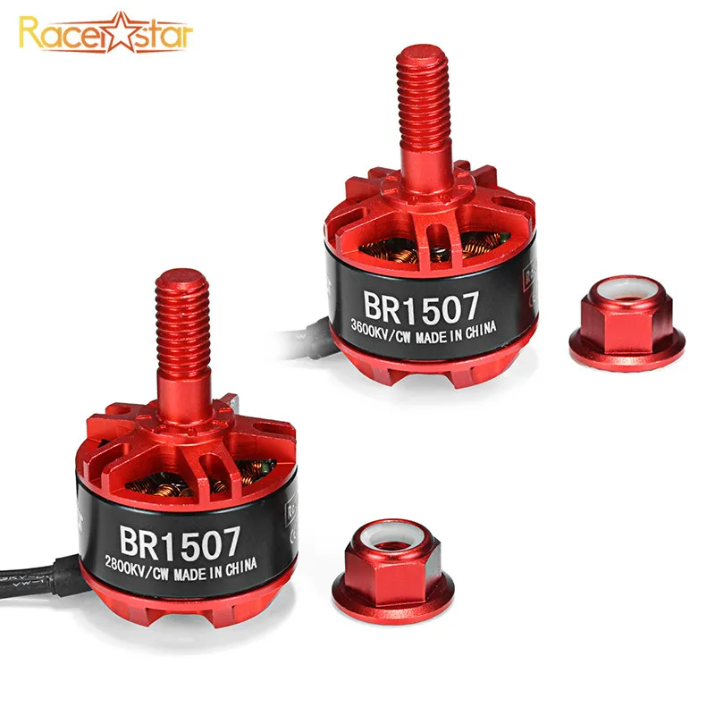 4 шт. Racerstar Racing Edition 1507 BR1507 2800KV 3600KV 2-4S бесщеточный двигатель для радиоуправляемых