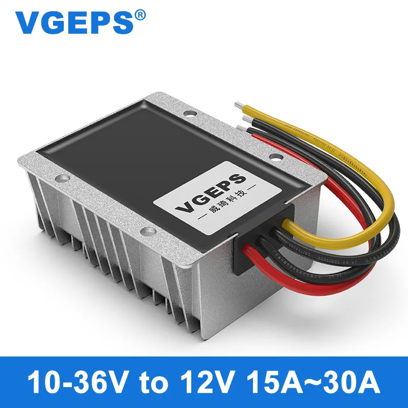 

10-36V to 12V DC power regulator 24V to 12V vehicle DC-DC buck-boost power supply transformer