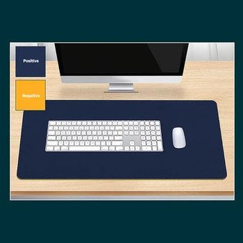 

VODOOL PU Leather Double-Sided Large Mouse Pad Waterproof Keyboard Desk Mat Keyboard Mice Mat 40X90cm for Computer Laptop Desk