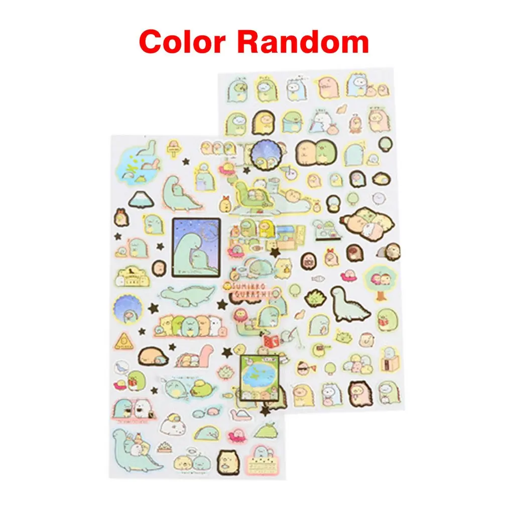 1PCS Lovely Cute Design Cartoon Animal Diary Stickers Kawaii Small Monster DIY Scrapbooking Stationery Sticker Supplies | Канцтовары для