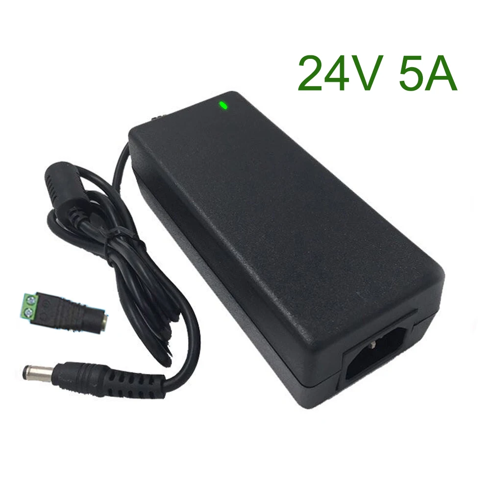 Импульсный блок питания 24V5A AC 100 240 В постоянный ток 24 5A универсальный адаптер 220