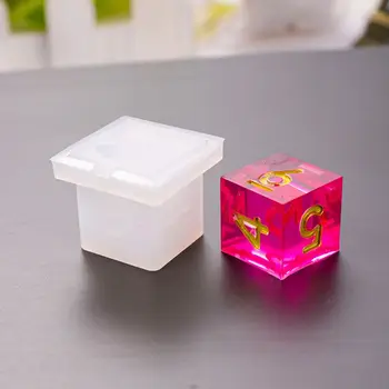 

7 Shapes Dice Fillet Square Triangle Dice Mold Dice Digital Game Silicone Mould N58F