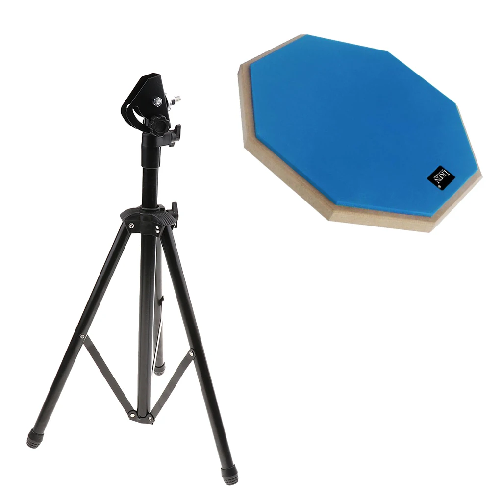 

12inch Drumhead Silent Practice Pad with Stand Holder for Beginners Drummer