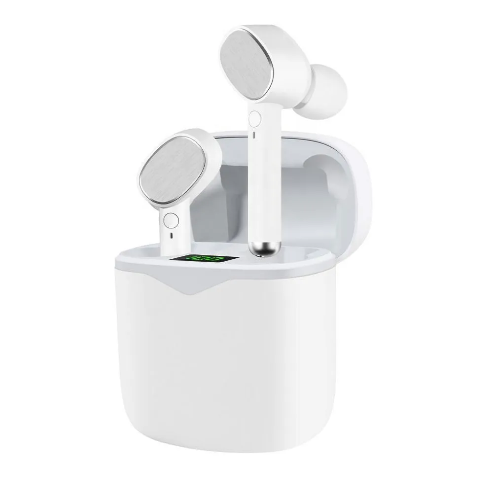 New In Ear Wireless Bluetooth 5 0Bluetooth Stereo With Mic Earphone Sports Noise Reduction Earpiece For iphone and Android phone