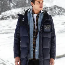 BOSIDENG средней длины с капюшоном пуховик мужской бархат ветро-и непромокаемые модные пальто B80141103